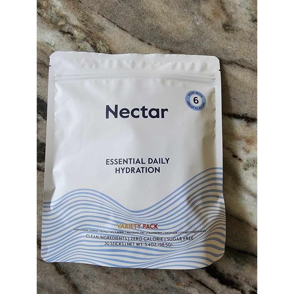 Nectar Essential Daily Hydration Variety Pack 30 Sticks Sugar Free Electrolytes